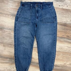 J Crew Blue Denim Jogger Pants